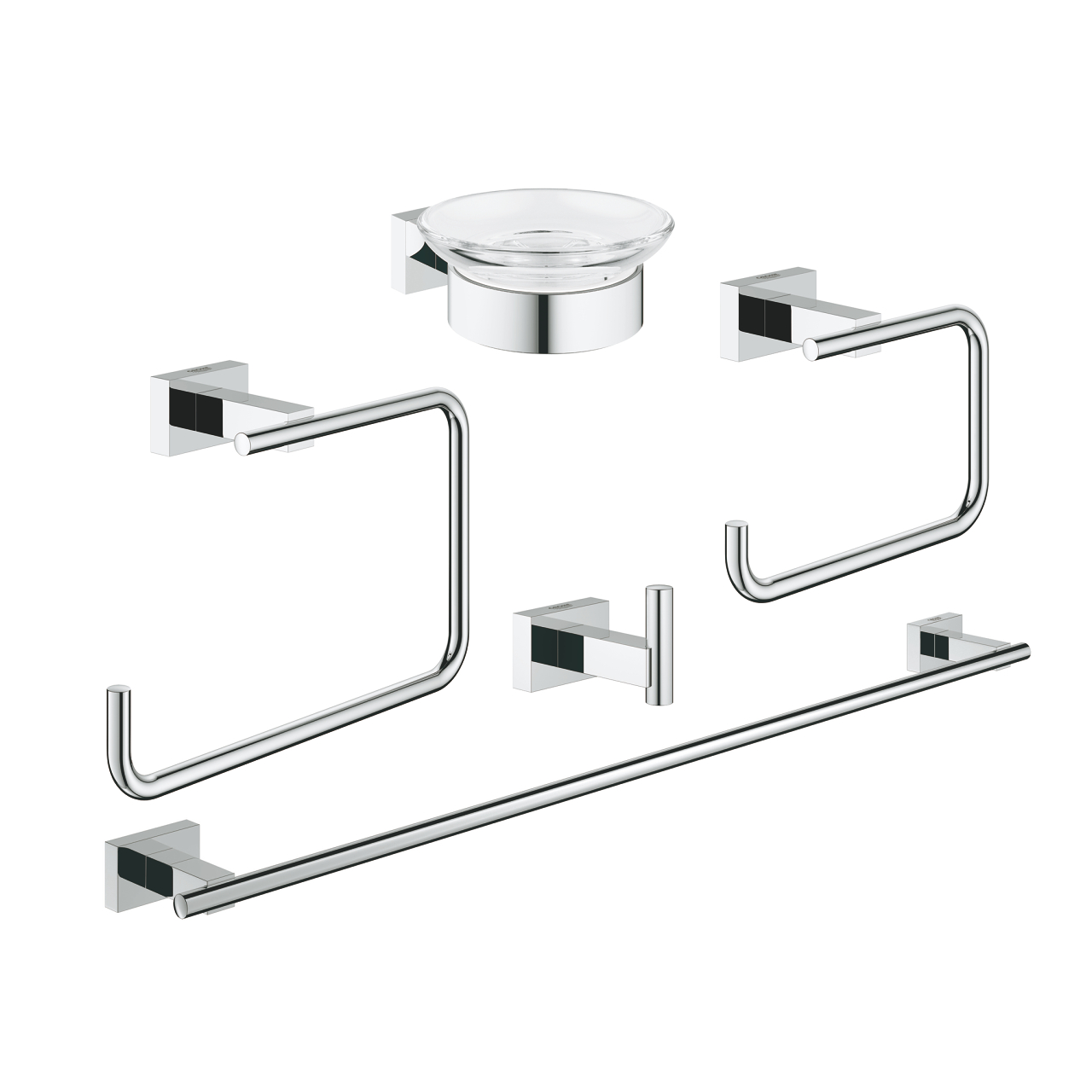GROHE Essentials Cube 40758001 | Bathroom Accessories Set