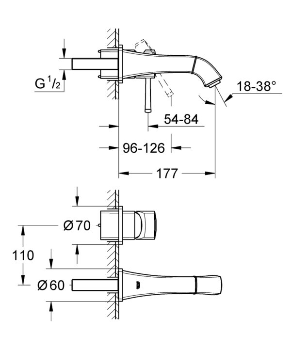 GROHE Grandera 19929000 | Concealed Basin Mixer - Image 2