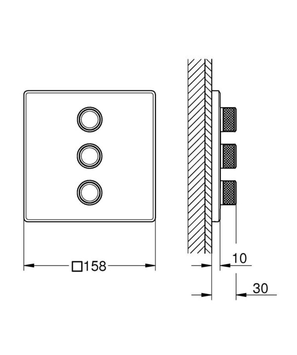 GROHE GrohTherm SmartControl 29127000 | Concealed Mixer - Image 2
