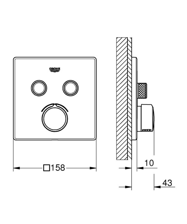 GROHE SmartControl 29148000 | Concealed Mixer - Image 2