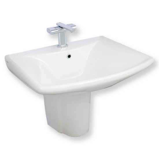 PORTA HDLP201AH | Half Pedestal Washbasin
