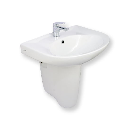 PORTA HDLP203AH | Half Pedestal Washbasin